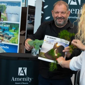 Ing. Michal Šnobr u křestu magazínu Amenity MOMENTY